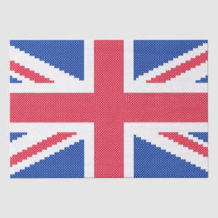 Papier Mousseline Original cross-stitch design Union Jack