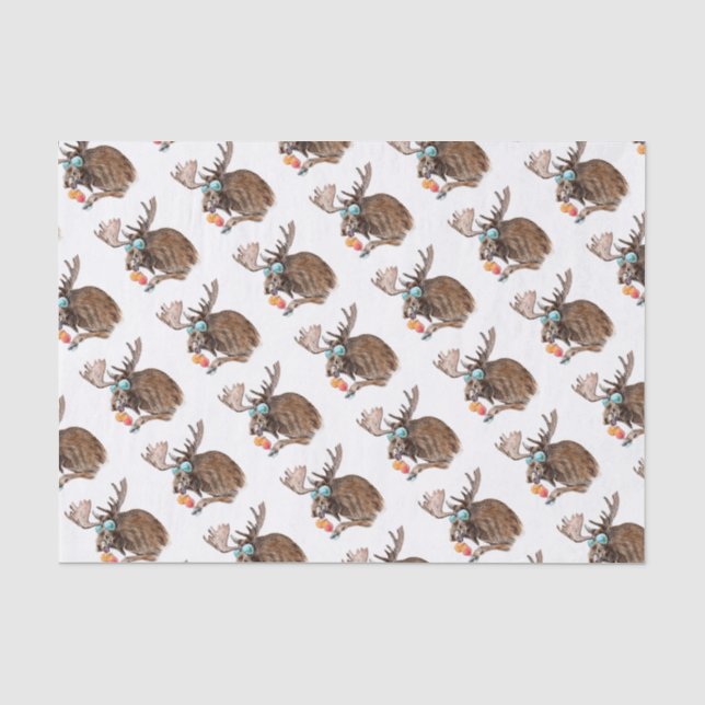 Papier Mousseline Orignaux des vacances (Recto)