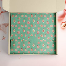 Ornements de Noël Rose Rétro