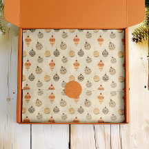 Ornements de vacances vintage boho sage et marron