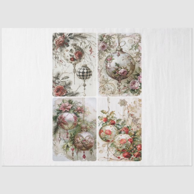 Papier Mousseline Ornements victoriens (Recto)