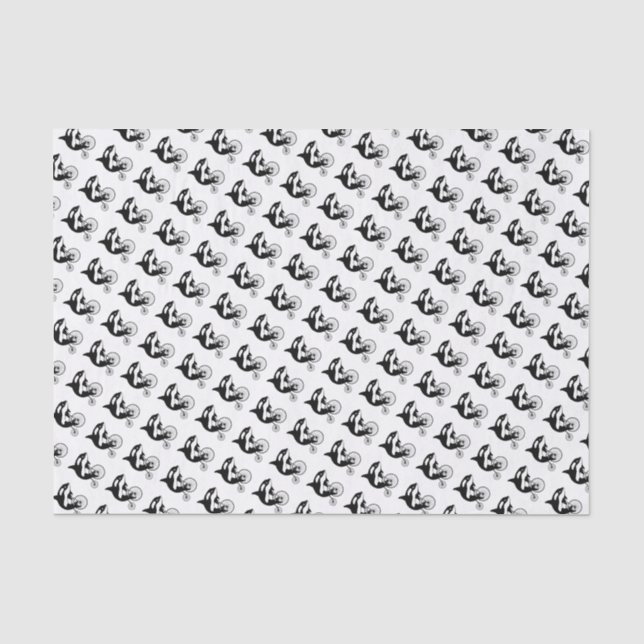 Papier Mousseline Orque d'épaulard sur le vélo (Recto)