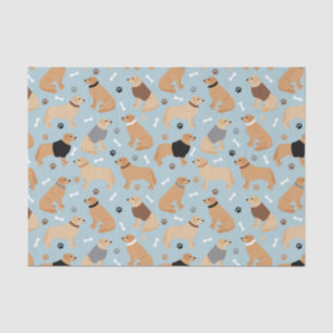 Papier Mousseline Os et pattes d'or