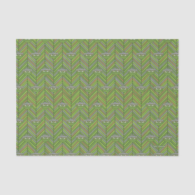 Papier Mousseline Oscar le Groupement | Motif Throwback des années 8 (Recto)