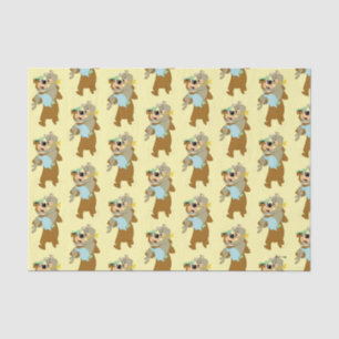 Papier Mousseline Ours de Yogi portant un ours de Cindy