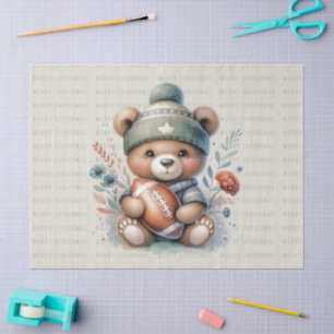 Papier Mousseline Ours personnalisé mignon