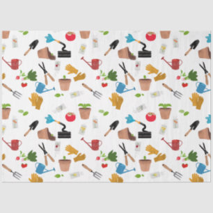 Papier Mousseline Outils de jardinage Plante jardinier Motif