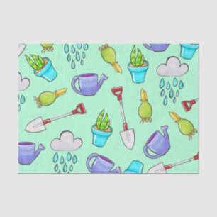 Papier Mousseline Outils et ampoules Plantes du Jardin mignon
