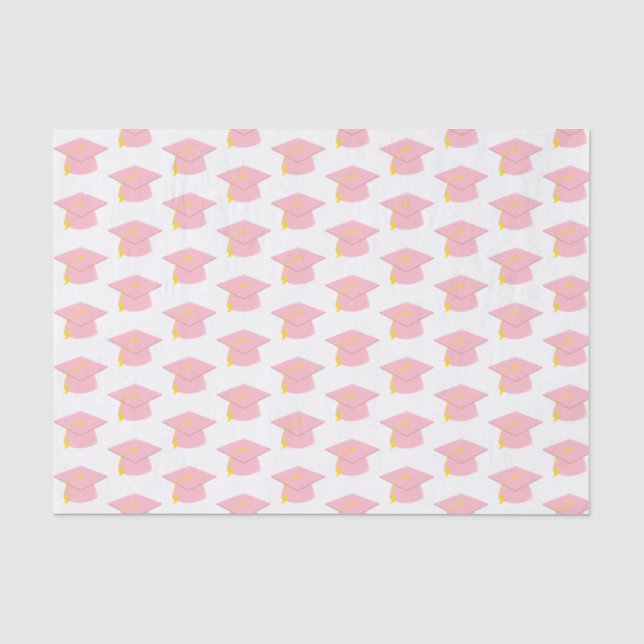 Papier Mousseline Pac de graduation rose avec cadeau Arrière - plan  (Recto)