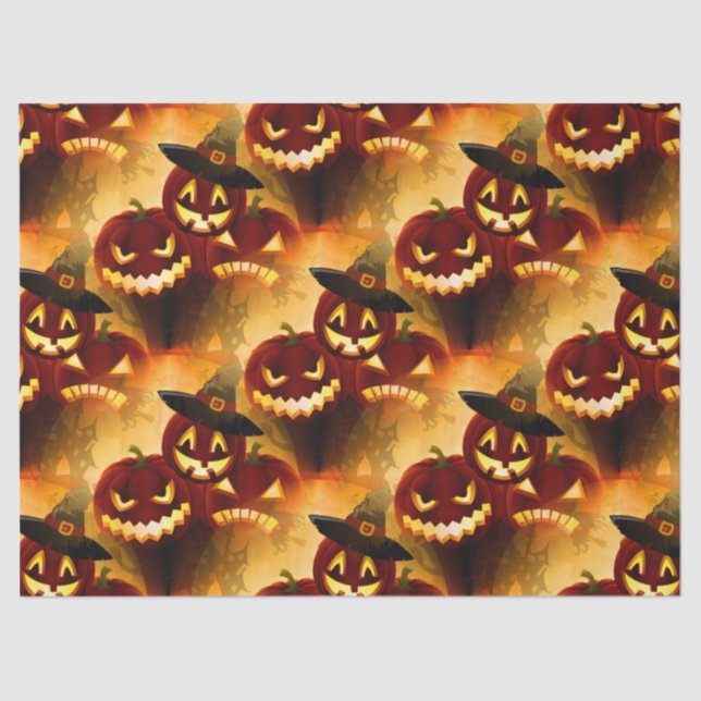 Papier Mousseline Padrão de Halloween (Recto)