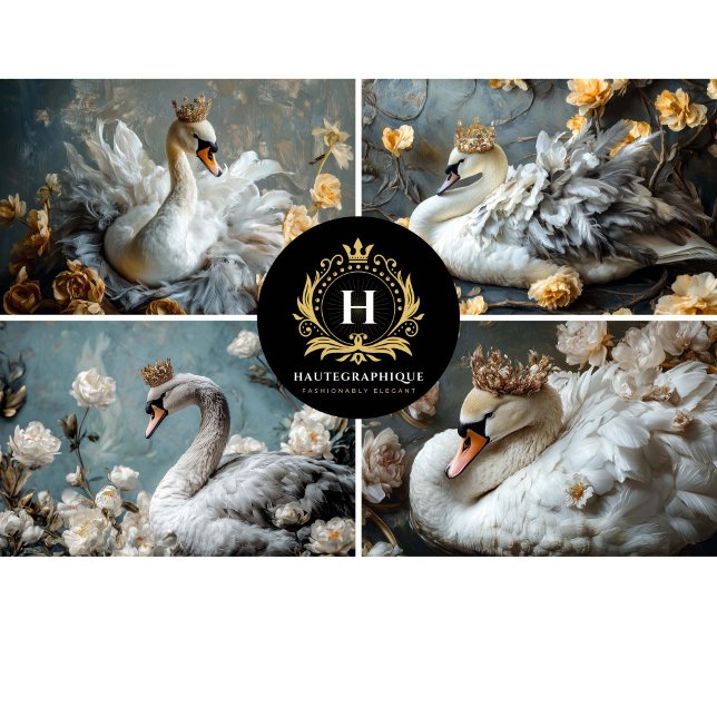 Papier Mousseline Page de découpage du collage de cygne (Créateur téléchargé)