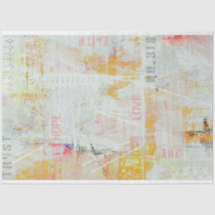 Papier Mousseline Page de découpage Pastel Mélange Médias