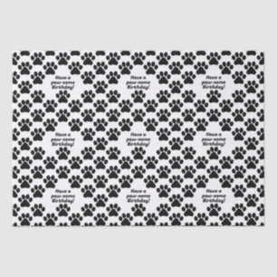 Papier Mousseline Paillettes de texte personnalisables