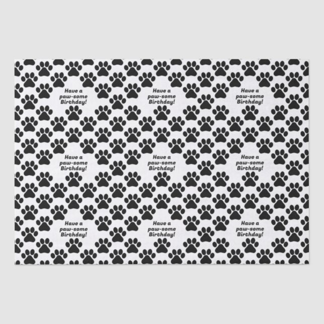 Papier Mousseline Paillettes de texte personnalisables (Recto)