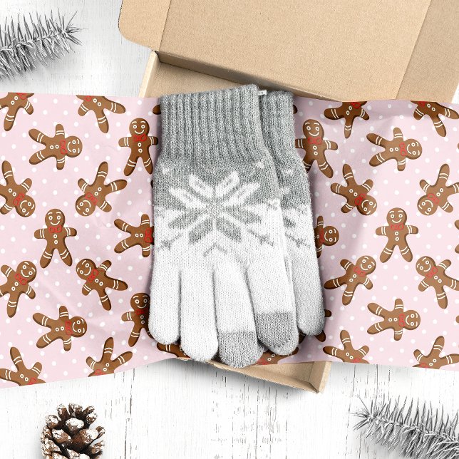 Papier Mousseline Pain d'épice rose homme Noël (Créateur téléchargé)