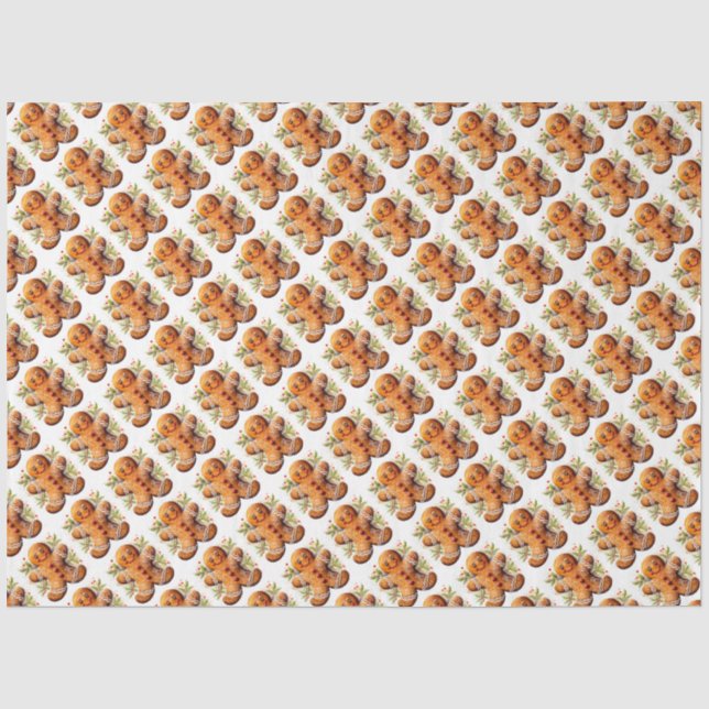 Papier Mousseline pain d'épices de Noël (Recto)
