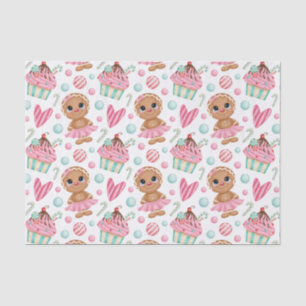 Papier Mousseline Pain d'épices de Noël Cookie Girl Candy & Cupcakes
