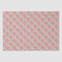 Pain d'épices de Noël Plaid Rouge Vert