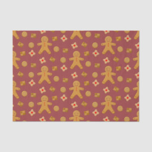 Papier Mousseline Pain d'épices Hommes et biscuits Motif de Bourgogn