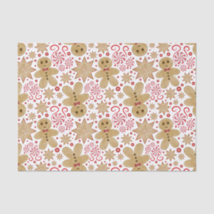 Papier Mousseline Pain d'épices mignon Homme & Peppermenthe Candy No