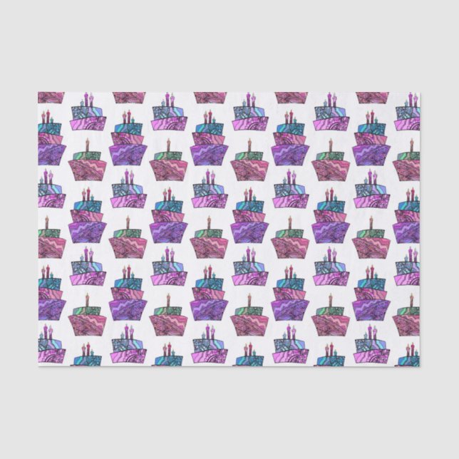 Papier Mousseline Paisley Cakes (Recto)