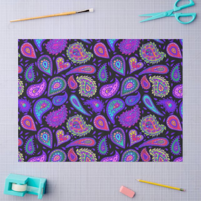 Papier Mousseline Paisley Perfection Plutôt (Artisanat)