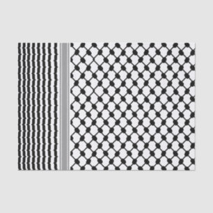 Papier Mousseline Palestinienne Hatta Keffiyeh Kufiya Folk (2 Motifs