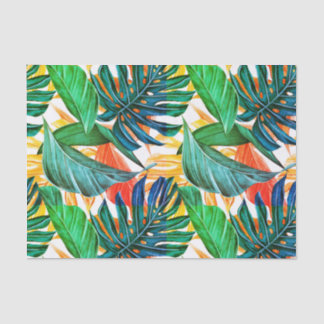 Papier Mousseline Palmettes multicolores lumineuses