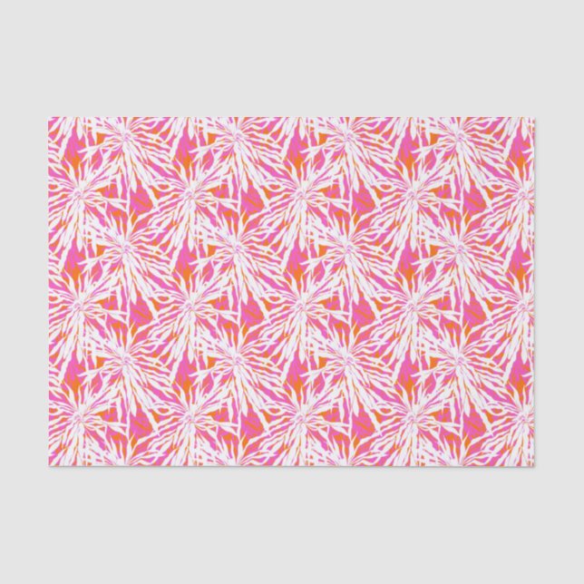 Papier Mousseline Palmettes tropicales (Recto)