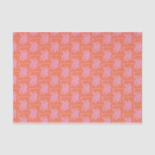 Papier Mousseline Palmier rose Tropical Plage Nautique Côtière