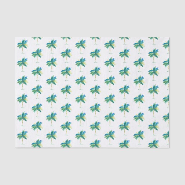Papier Mousseline Palmier tropical (Recto)