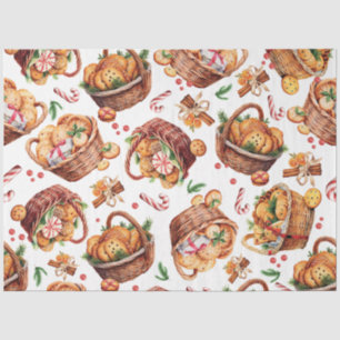 Papier Mousseline Paniers biscuits de Noël