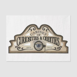 Papier Mousseline Panneau Cabinet de curiosités et odeurs