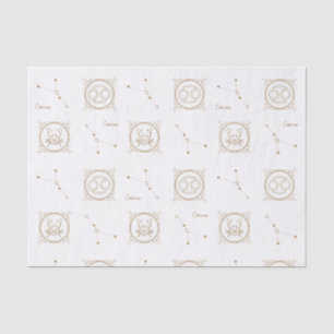 Papier Mousseline Panneau étoile Gold Zodiac Cancer Astrologie