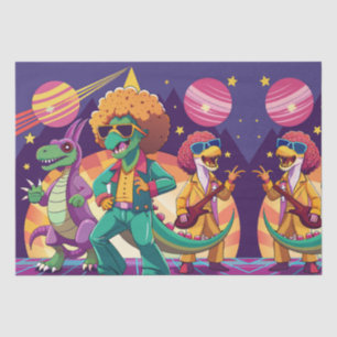 Papier Mousseline Panneaux de mousse Dinosaur Disco