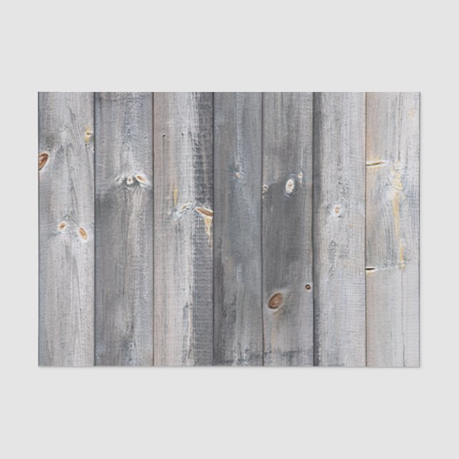 Papier Mousseline Panneaux en bois rustiques de barrière (Recto)