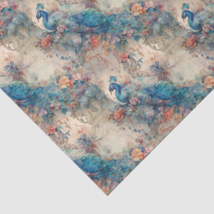 Papier Mousseline Paon Élégant