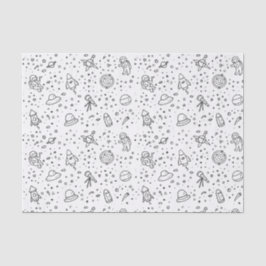 Papier Mousseline Papier à thème spatial