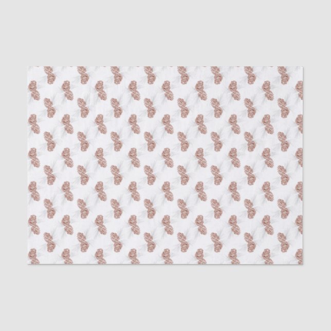 Papier Mousseline Papier blanc gris brun brun pour Pinecones d'hiver (Recto)