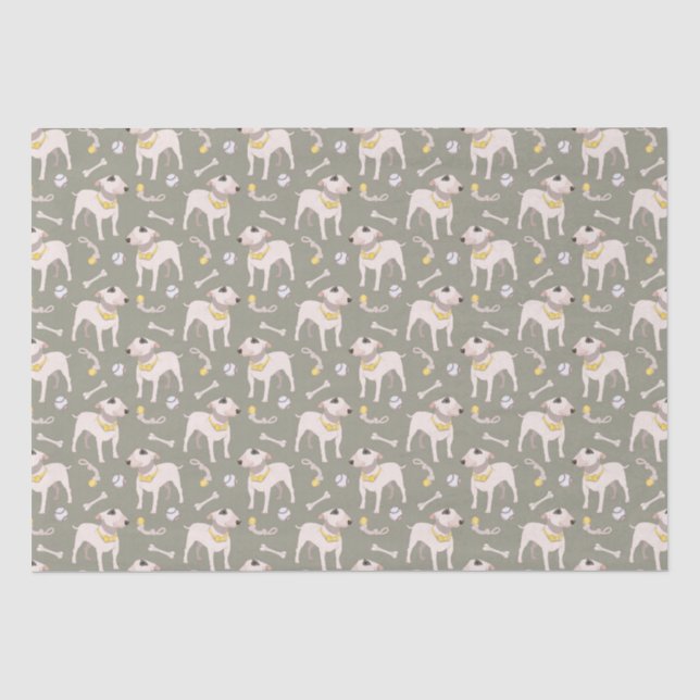 Papier Mousseline Papier cadeau Amoureux des chiens amusant (Recto)