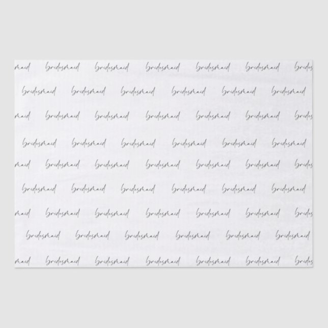 Papier Mousseline Papier cadeau de Bridesmaid (Recto)