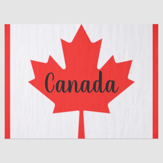 Papier Mousseline Papier cadeau du Canada (Recto)