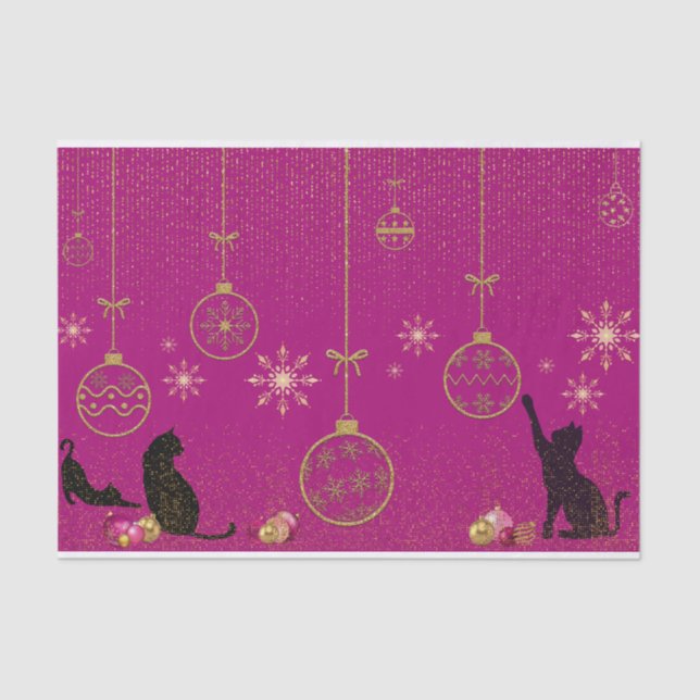 Papier Mousseline Papier cadeau thème chat, Gatito Cat (Recto)