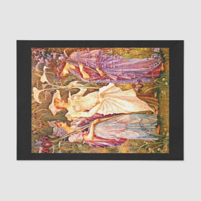 Papier Mousseline Papier de découpage 10"x15" - Walter Crane 22 (Recto)