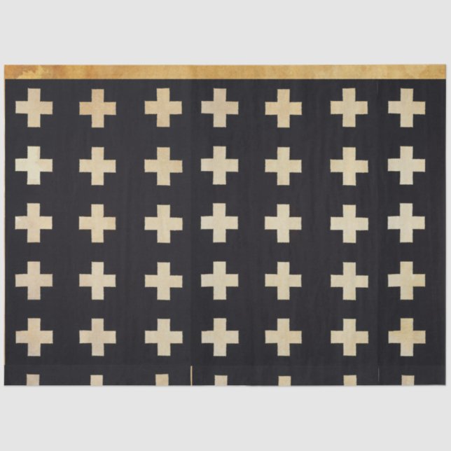 Papier Mousseline Papier de découpage à motifs noir et blanc (Recto)