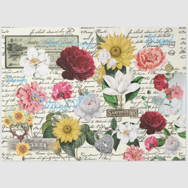 Papier Mousseline Papier de découpage de meubles (Recto)