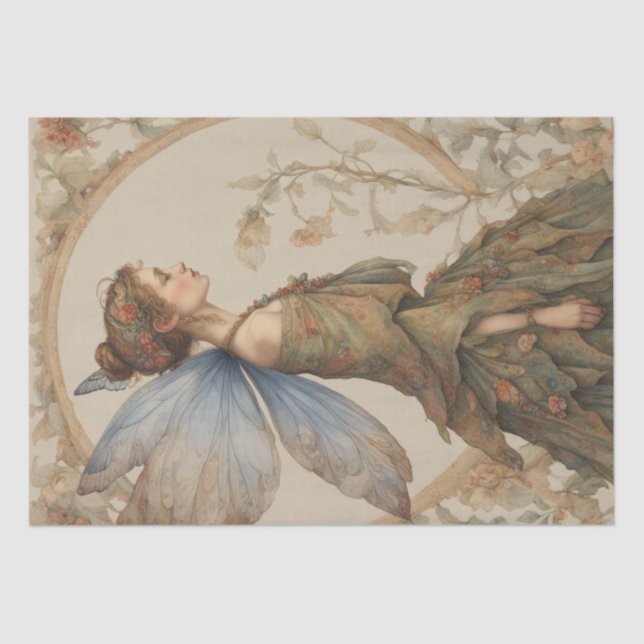 Papier Mousseline Papier de découpage Fée Whimsical 2 (Recto)