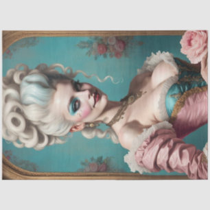 Papier Mousseline Papier de découpage moderne Punk Marie Antoinette