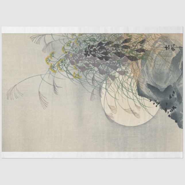 Papier Mousseline Papier de découpage Ohara Koson (Recto)