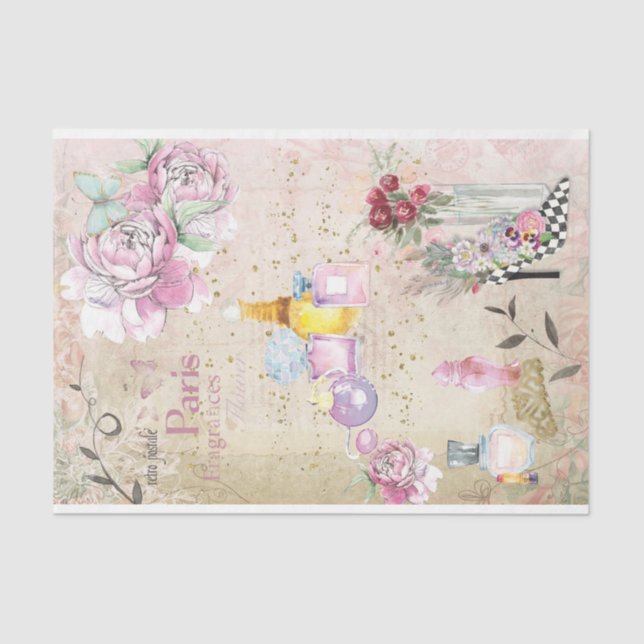 Papier Mousseline Papier de découpage Oo La Parfume (Recto)